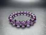 Genuine Amethyst Crystal Bracelet 14/12/10mm Purple Bead Jewelry