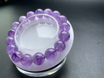 Genuine Lavender Amethyst Crystal Bracelet 12/11/10mm Purple Bead Jewelry